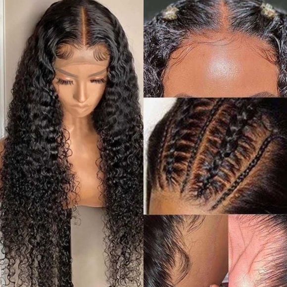 22" Curly 13x4 Lace Frontal Human Hair Wig (not a bang wig) -Beauty Forever Hair - Picture 3 of 6